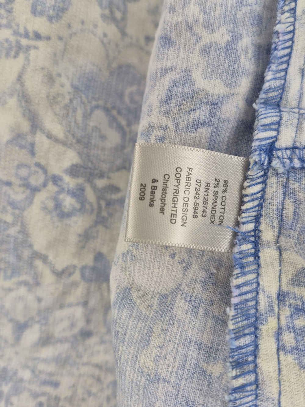 Christopher & Banks Pastel Floral Corduroy Button-Front Jacket - Picture 5 of 6